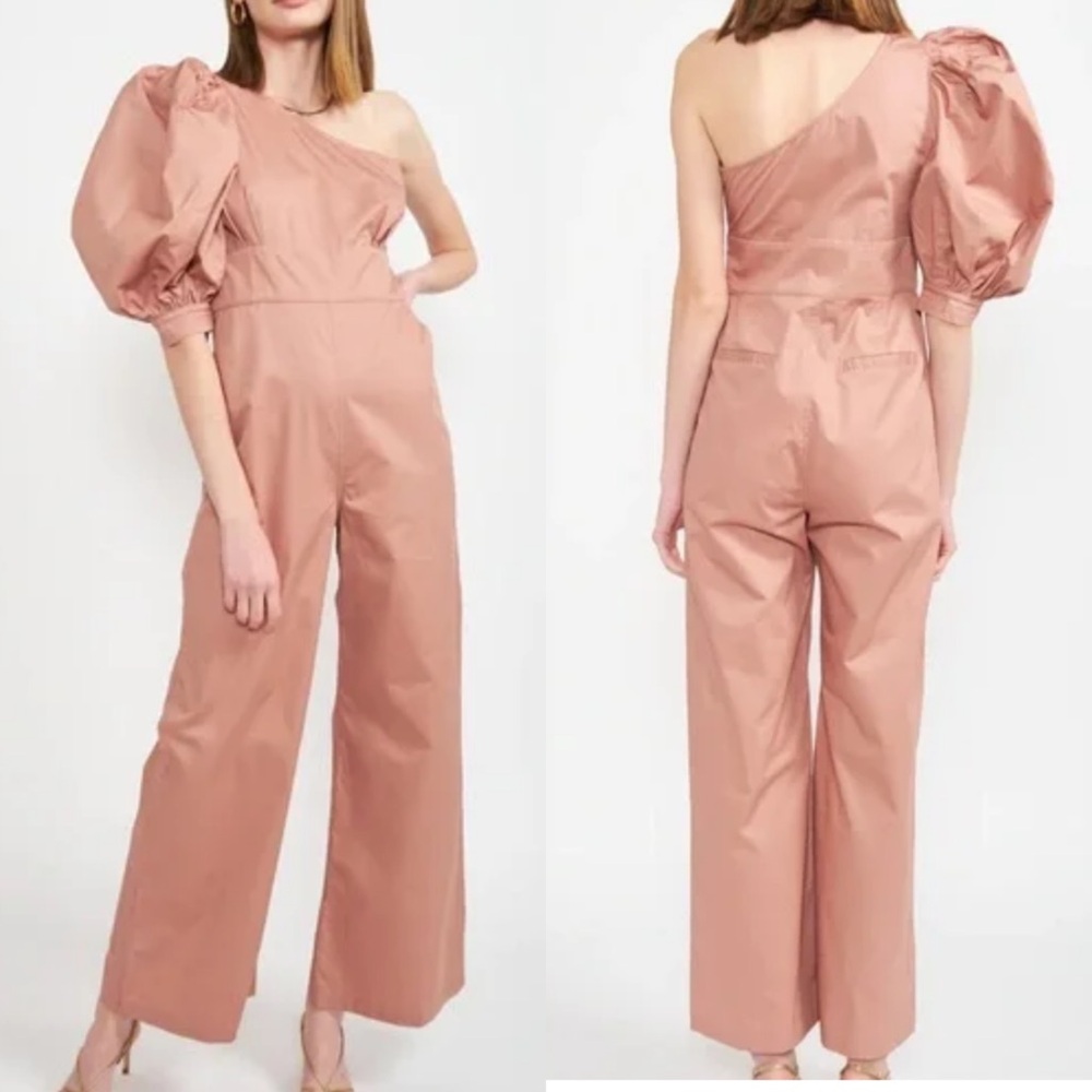 En Saison Puff Sleeve Jumpsuit